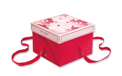 壽糕盒6吋祝福A08-33-6